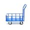 Тележка платформенная Стелла-техник КПБ-300-125-И , с бортом, 600х900мм
